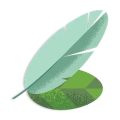 feather and leaf icon